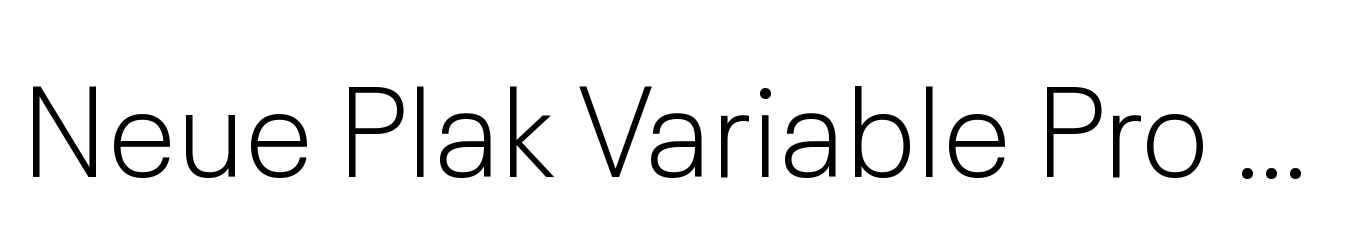 Neue Plak Variable Pro Text Roman